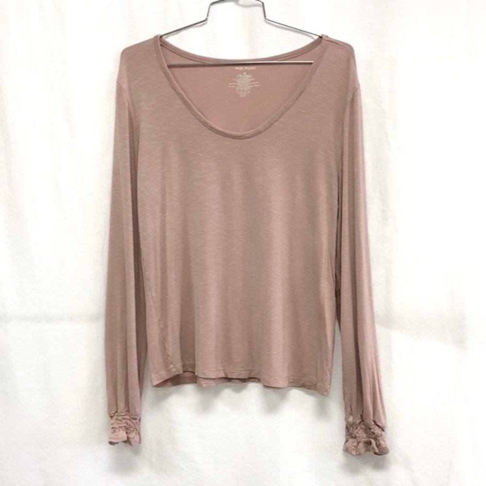 Maurices Wide-Neck Knit Peasant Top